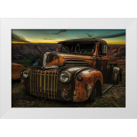 Vintage Festival Waroux White Modern Wood Framed Art Print by Philippe, Laruelle