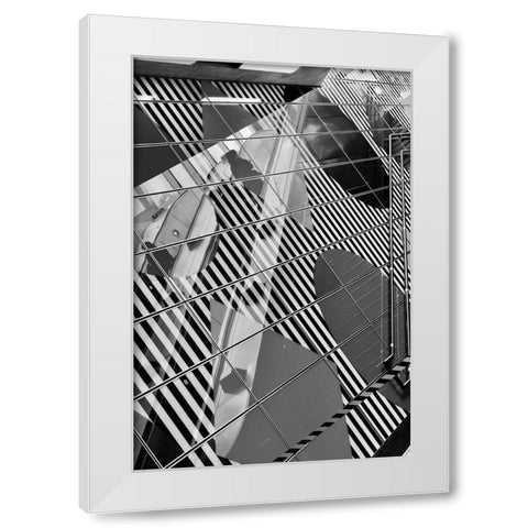 On The Up And Up White Modern Wood Framed Art Print by Allen, Elizabeth