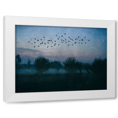 The Promise White Modern Wood Framed Art Print by Landau, Ulrike