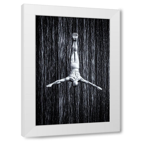 fine diving White Modern Wood Framed Art Print by Fleckenstein, Martin
