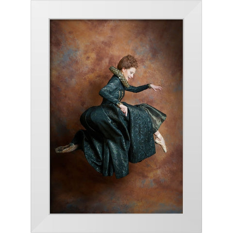 In flight White Modern Wood Framed Art Print by Paritskiy, Oles