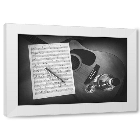 Just A Gigolo White Modern Wood Framed Art Print by Schleicher-Schwarz, Roswitha