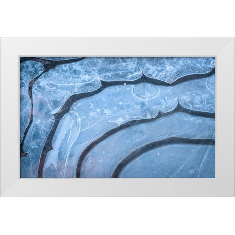 Iceformations White Modern Wood Framed Art Print by Lindsten, Christian