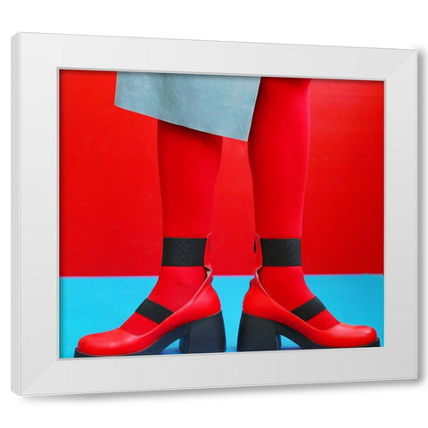 Contrast White Modern Wood Framed Art Print by Gromova, Elena