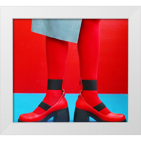 Contrast White Modern Wood Framed Art Print by Gromova, Elena