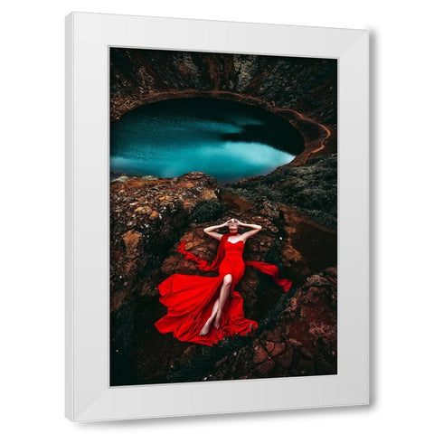 If Your Heart is a Volcano White Modern Wood Framed Art Print by Bolgov (Axe), Ruslan