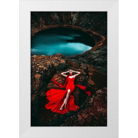 If Your Heart is a Volcano White Modern Wood Framed Art Print by Bolgov (Axe), Ruslan