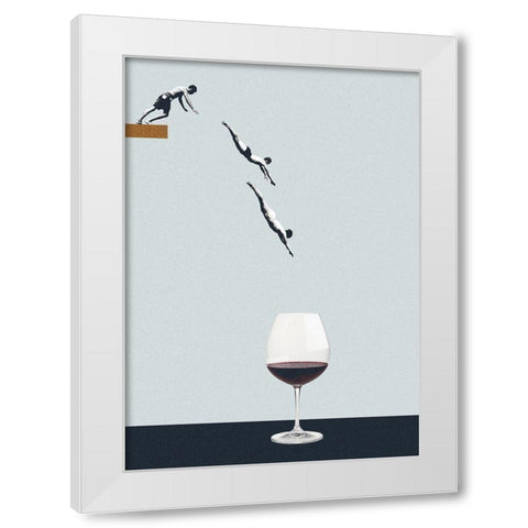 Your best friends forget you get old White Modern Wood Framed Art Print by Leon, Maarten