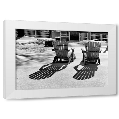 Winter Chill White Modern Wood Framed Art Print by Hoey, John