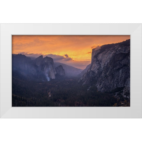 Reverse Tunnel View White Modern Wood Framed Art Print by Lin, Ning