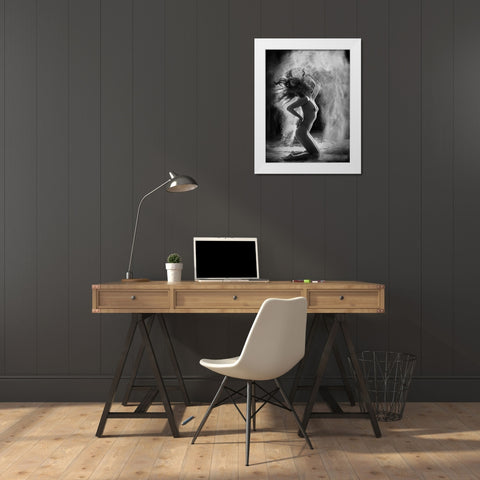 Flour Power White Modern Wood Framed Art Print by Finighan, Brennan