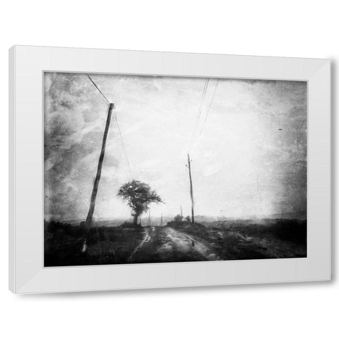 Like A Rainy Day White Modern Wood Framed Art Print by Margau, Delphine