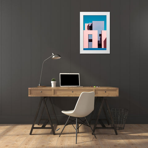 Muralla Roja #1 White Modern Wood Framed Art Print by Wride, Linda