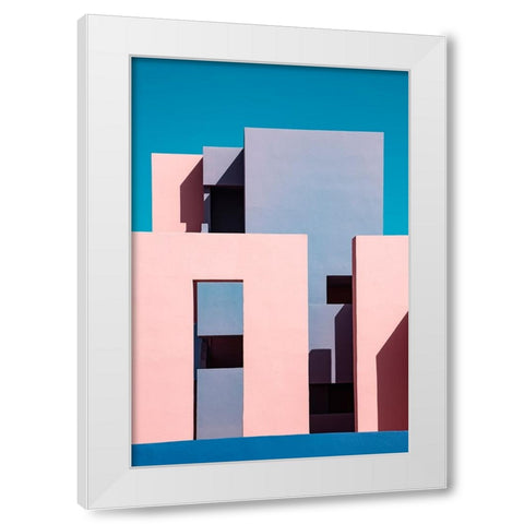 Muralla Roja #1 White Modern Wood Framed Art Print by Wride, Linda