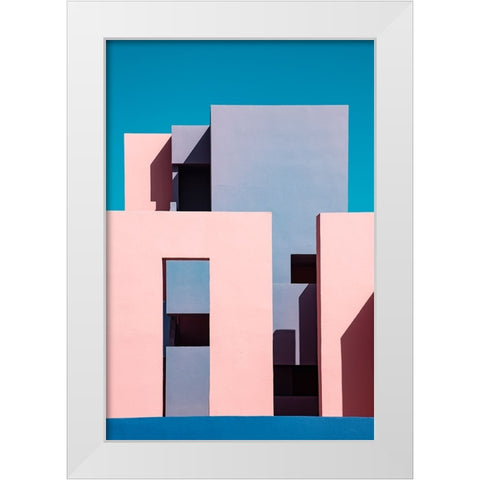 Muralla Roja #1 White Modern Wood Framed Art Print by Wride, Linda