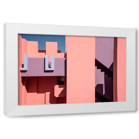 Muralla Roja #2 White Modern Wood Framed Art Print by Wride, Linda