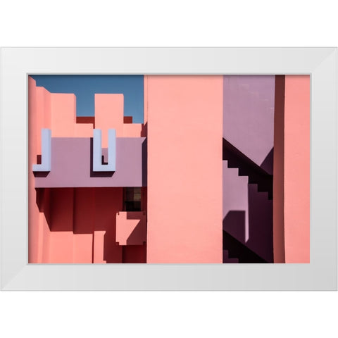 Muralla Roja #2 White Modern Wood Framed Art Print by Wride, Linda