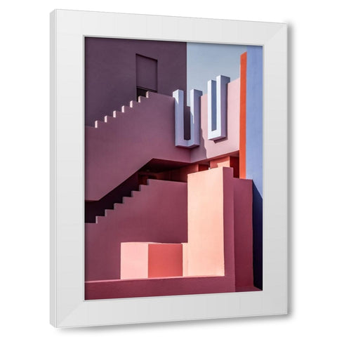 Muralla Roja #10 White Modern Wood Framed Art Print by Wride, Linda