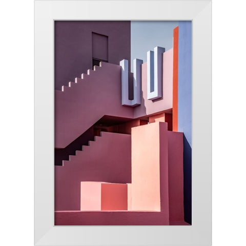 Muralla Roja #10 White Modern Wood Framed Art Print by Wride, Linda
