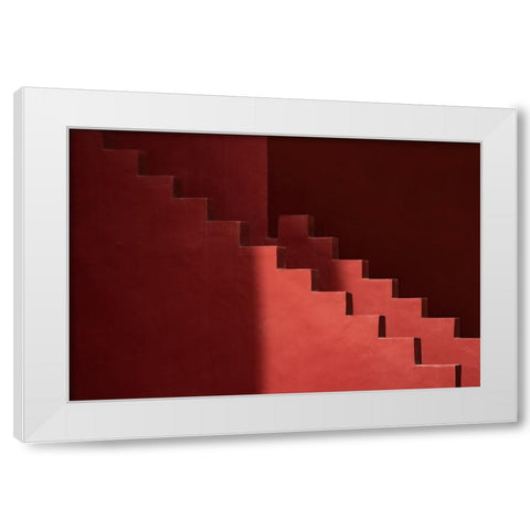 Muralla Roja #12 White Modern Wood Framed Art Print by Wride, Linda