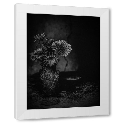 The Cracks White Modern Wood Framed Art Print by Margau, Delphine