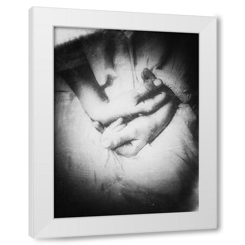 Like a story that never ends White Modern Wood Framed Art Print by Margau, Delphine