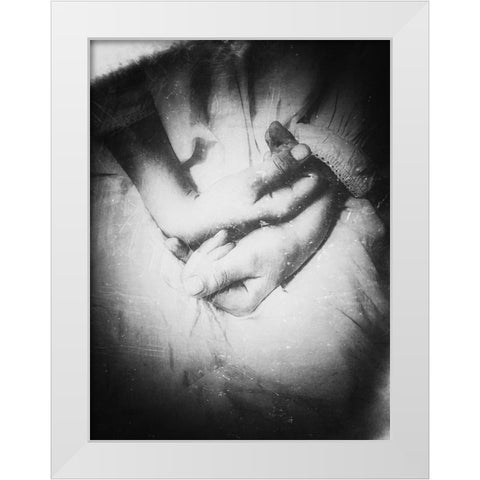 Like a story that never ends White Modern Wood Framed Art Print by Margau, Delphine