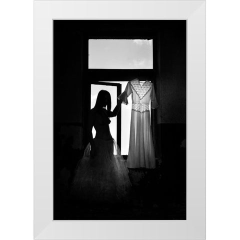 Fashion(Able) White Modern Wood Framed Art Print by Bosogea-Tudor, Ileana