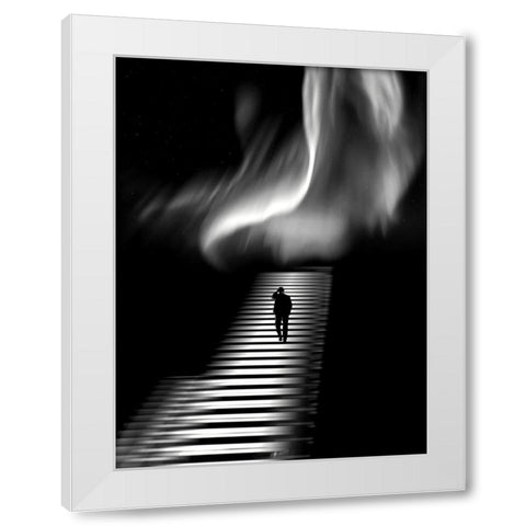accanemm White Modern Wood Framed Art Print by Lammakmak