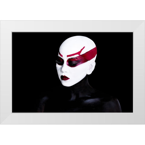 ASAJJ VENTRESS r White Modern Wood Framed Art Print by Gumma, Srikanth