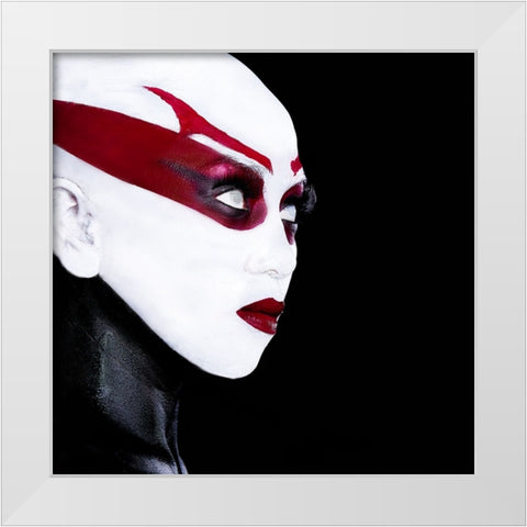 ASAJJ VENTRESS l White Modern Wood Framed Art Print by Gumma, Srikanth