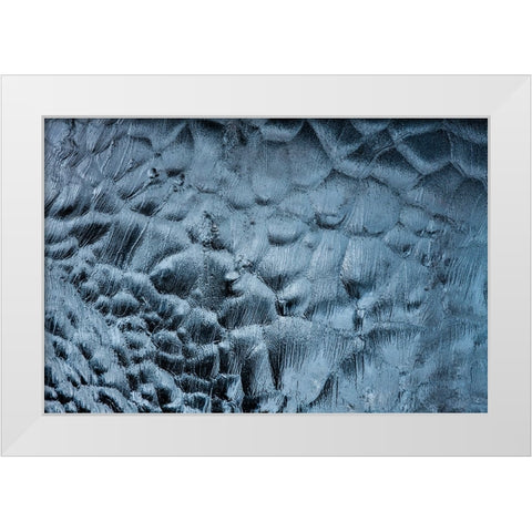 Ice textures White Modern Wood Framed Art Print by Ruoppolo, Luigi