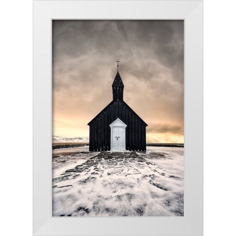 Untitled White Modern Wood Framed Art Print by Vega Toledano, Cesar