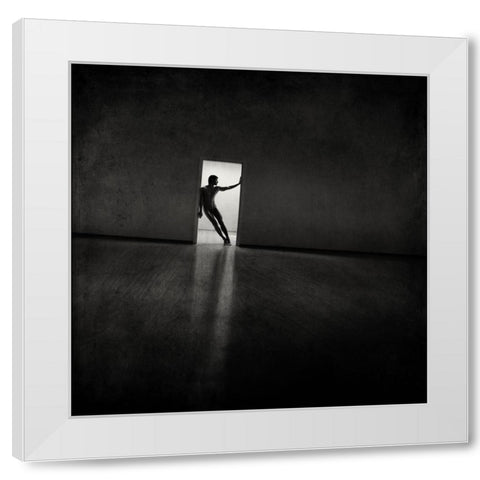 Untitled White Modern Wood Framed Art Print by Vasiliev-Apostol, Yaroslav