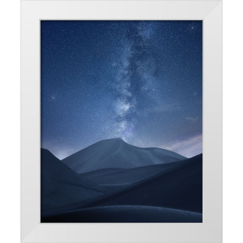 Dunes view point White Modern Wood Framed Art Print by Sulaiman Alshehhi, Ahmed