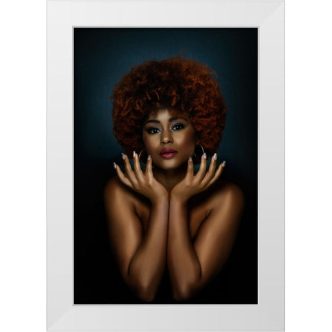 Untitled White Modern Wood Framed Art Print by Pandya, Hardik