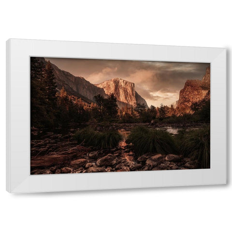 Yosemite 2 White Modern Wood Framed Art Print by Moshavash, Pirouz