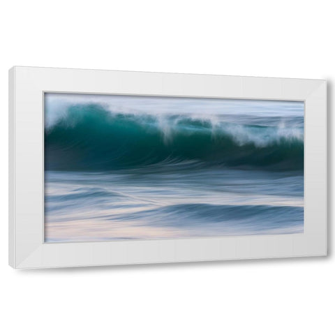 flow White Modern Wood Framed Art Print by Dong Hee, Han
