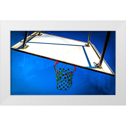 RGB Drops White Modern Wood Framed Art Print by Carnevale, Stefano