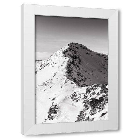 La montagna White Modern Wood Framed Art Print by Bolognese, Christian
