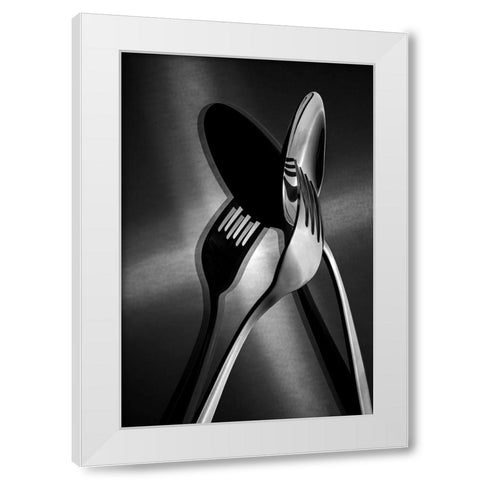 Intersection White Modern Wood Framed Art Print by Sefer, Emel
