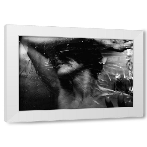 Girl White Modern Wood Framed Art Print by Ishikura, Takaaki