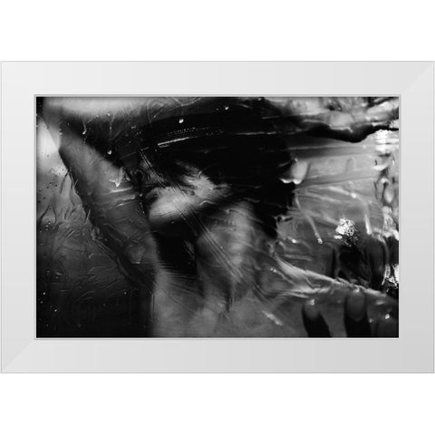 Girl White Modern Wood Framed Art Print by Ishikura, Takaaki