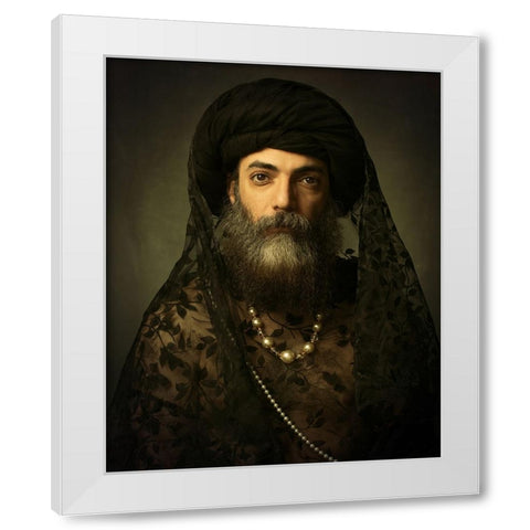 Mehdi mokhtari White Modern Wood Framed Art Print by Mokhtari, Mehdi