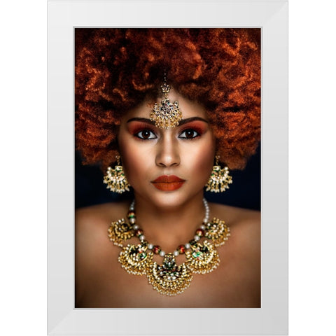 Untitled White Modern Wood Framed Art Print by Pandya, Hardik