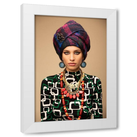 Zarina White Modern Wood Framed Art Print by Diaz, Anderson