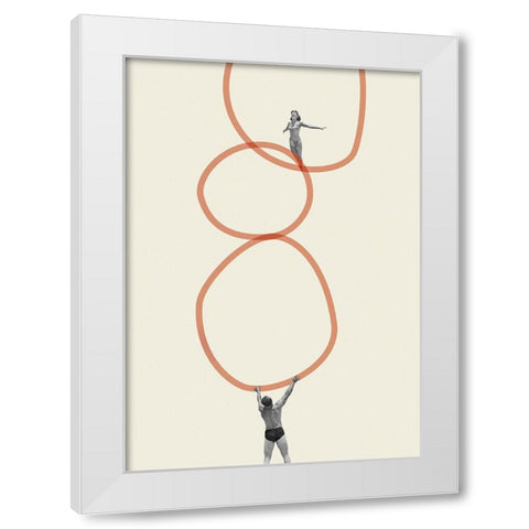 You make me feel everything White Modern Wood Framed Art Print by Leon, Maarten