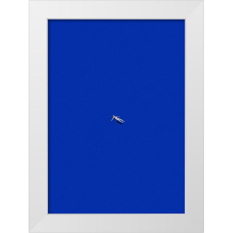 No stress White Modern Wood Framed Art Print by Leon, Maarten