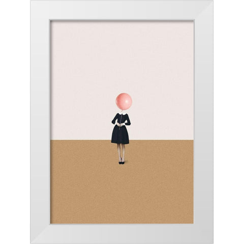 Obvious imperfections White Modern Wood Framed Art Print by Leon, Maarten
