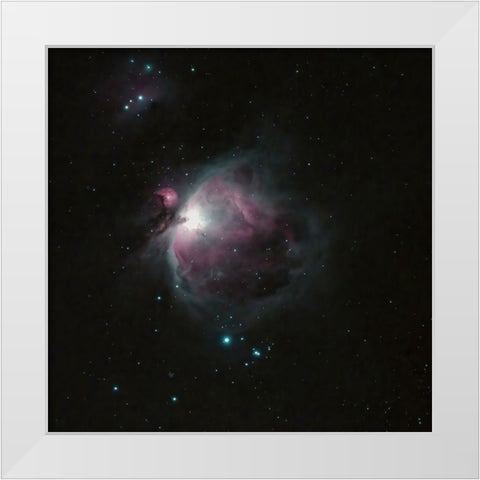 Orion Nebula White Modern Wood Framed Art Print by Hsi, Paul